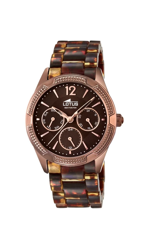 Lotus Women's Quartz Watch with Black Dial Analogue Display Quartz Plastic 15928/2