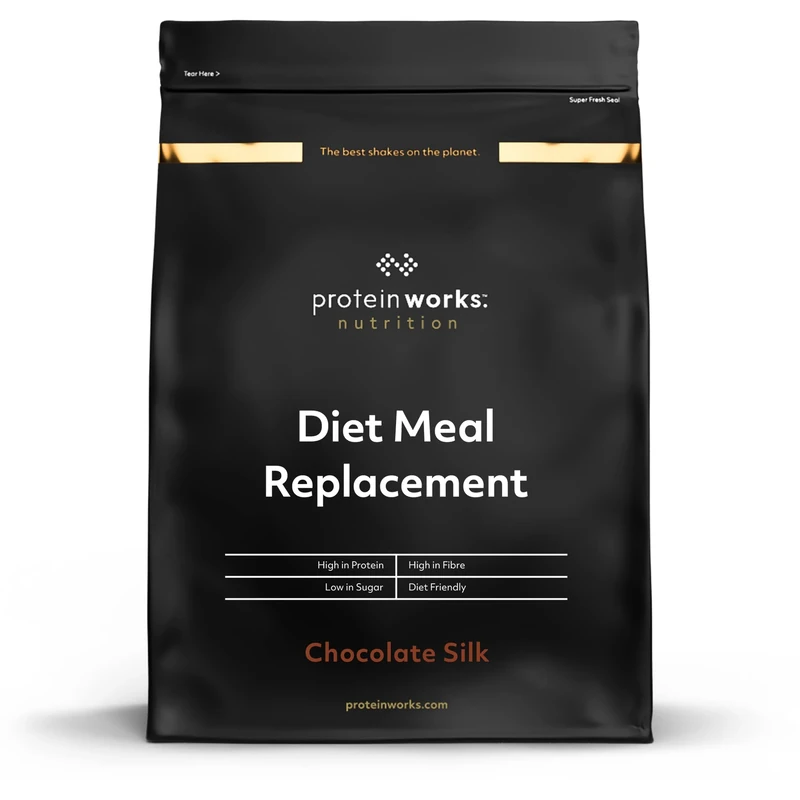 Protein Works | Diet Meal Replacement, Chocolate Silk, Complete Meal Replacement Shake, Diet Nutrition, Supports Weight Loss, 23 Vitamins & Minerals, 28 Meals, 2kg