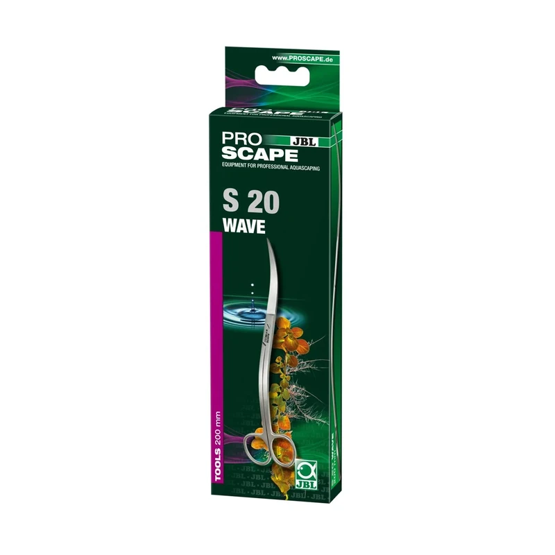 JBL ProScape Tool S 20 wave, Wave shaped scissors for plant maintenance in aquariums - Image 1