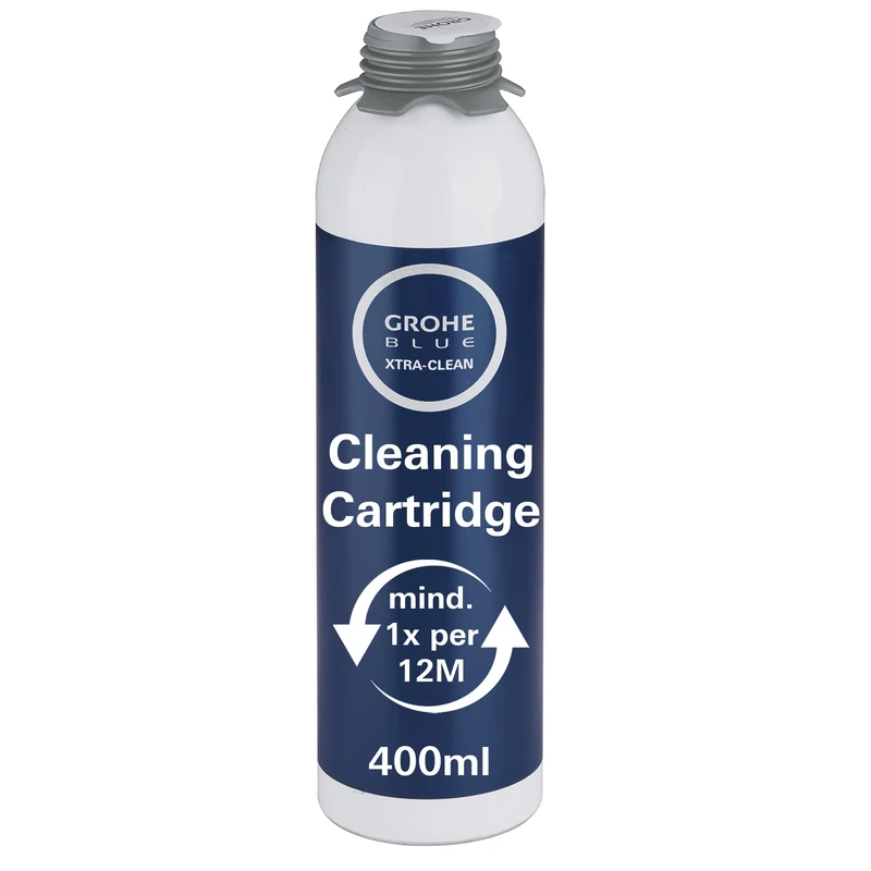 GROHE Blue Accessories Cleaning Cartridge, 100% Biological Disinfection, Not Harmful to Human, Keeps GROHE Blue System Clean Improving Water Taste, Adapter Required for Cleaning Cartridge, 40434001
