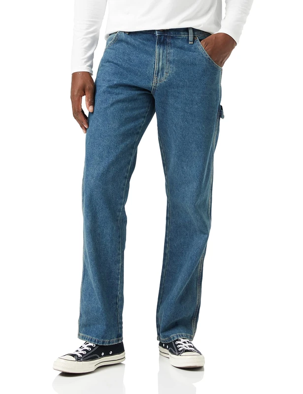 Dickies, Men's, Stone Washed Denim Utility Jean Relaxed, TINTHERITAGE, 32W / 32L