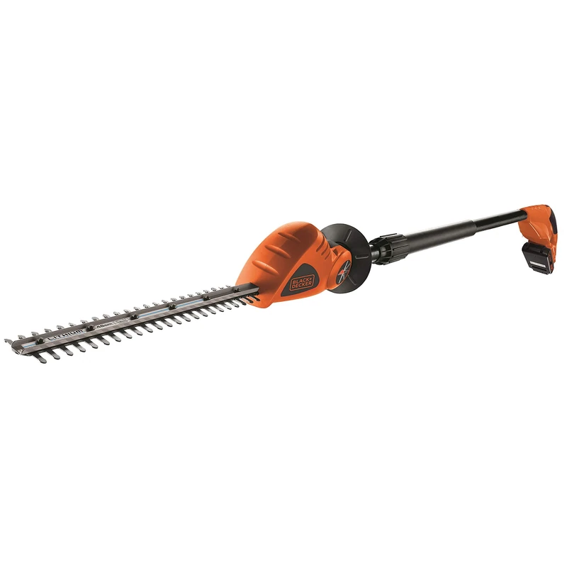 Black + Decker GTC1843L20 cordless hedge trimmer - cordless hedge trimmers (Battery, Double, Lithium-Ion (Li-Ion), Black, Orange, Stainless steel) - Image 1