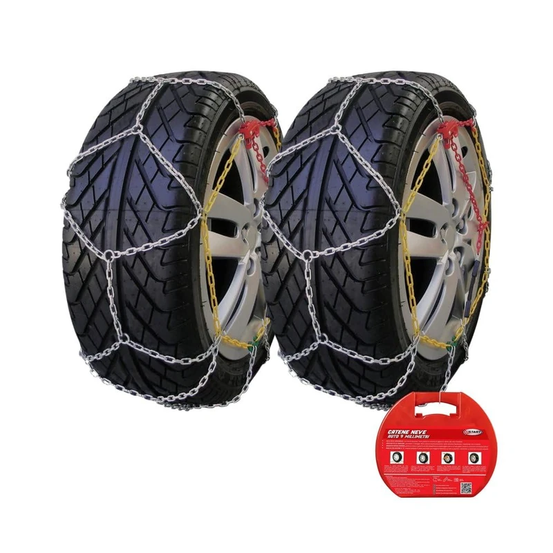START KNS 9 MM Set of 2 Snow Chains Thickness 9 mm Group 100