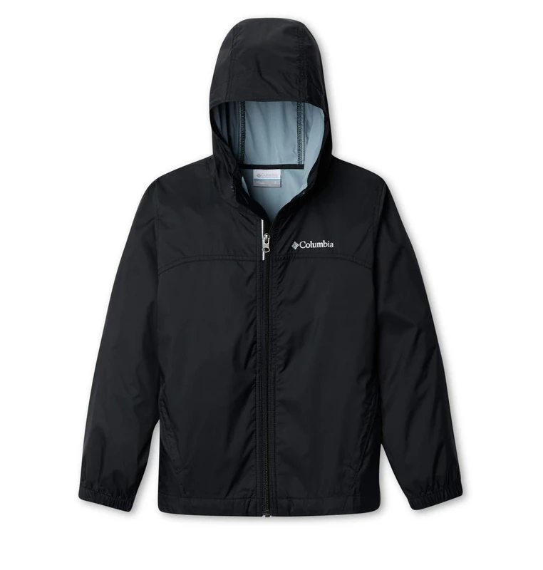 Columbia Youth Boys Glennaker Rain Jacket Waterproof Rain Jacket, BLACK, Size M