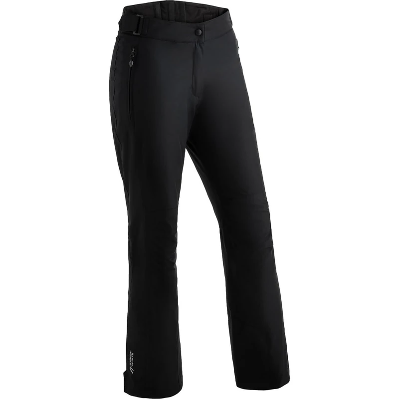 maier sports Resi 2, Women's ski pants, Waterproof snow pants, Protective snow guard and adjustable waistband, PFC-free, MTHERM padding & mTEX weatherproofing Black