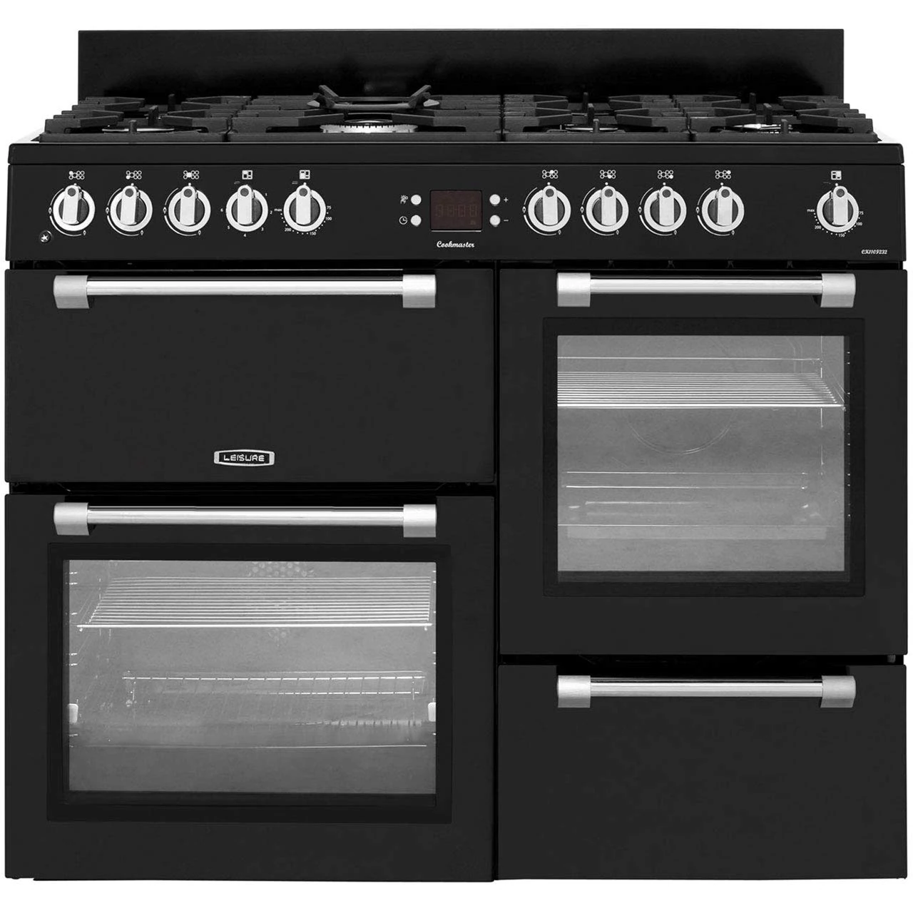 Leisure CK110F232 - Kitchen (Independent kitchen, Black, Buttons, Rotary, Front, Electronic, LED)