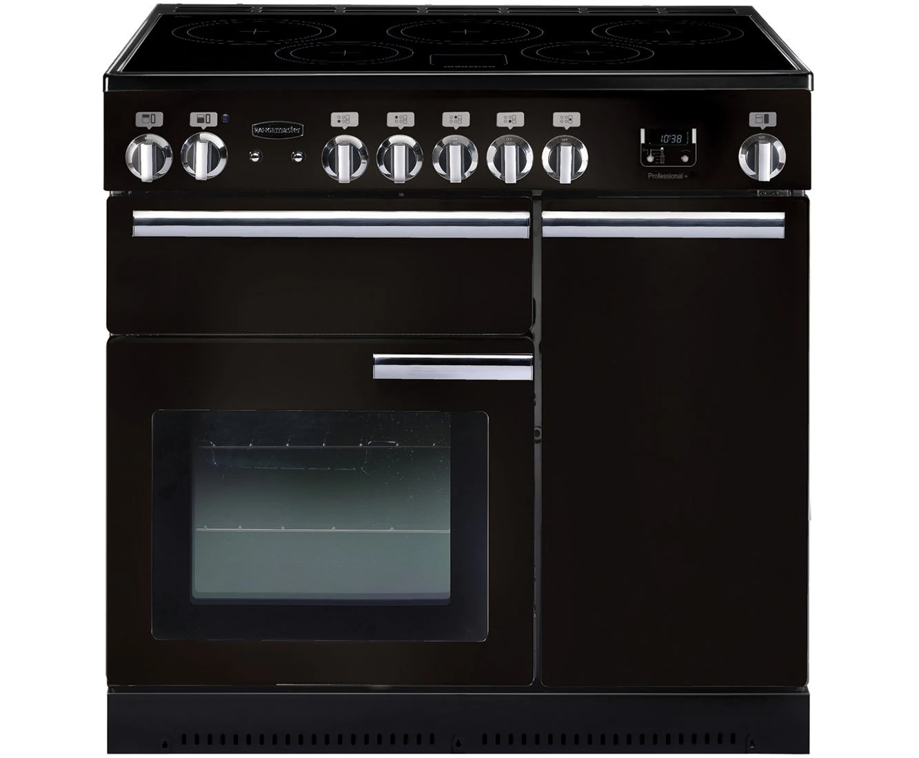 Rangemaster Professional Plus PROP90EIGB/C 90cm Electric Range Cooker with Induction Hob - Black