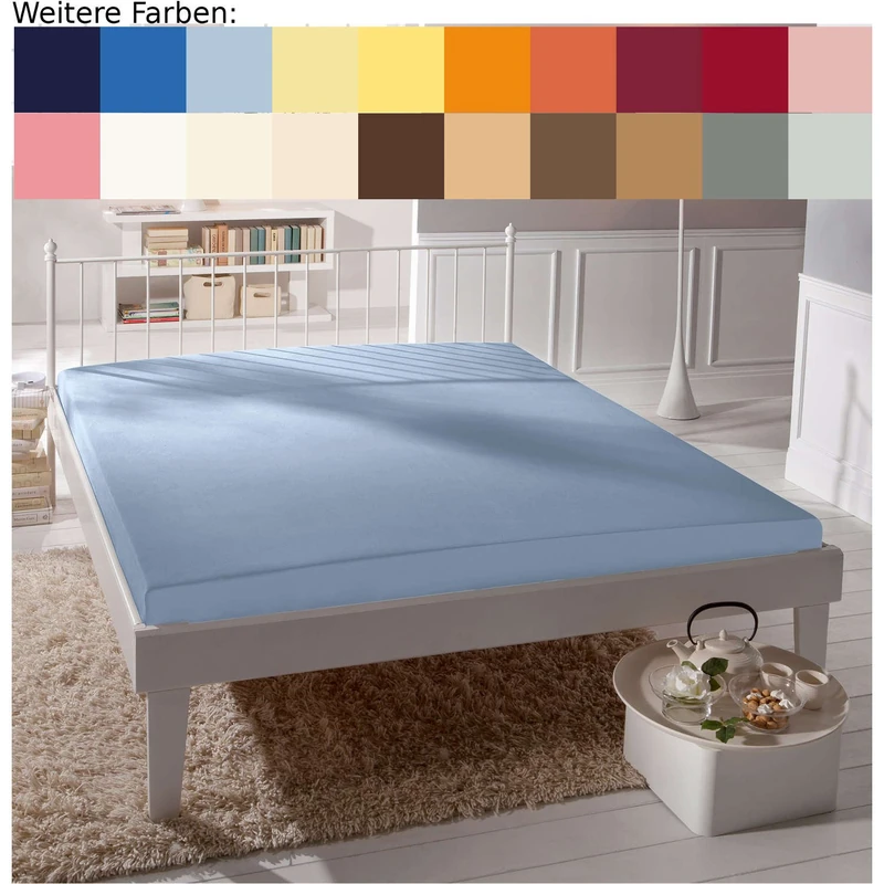 Bassetti Aqua Fitted Sheet 140 x 200 cm 160 x 220 cm - Image 1