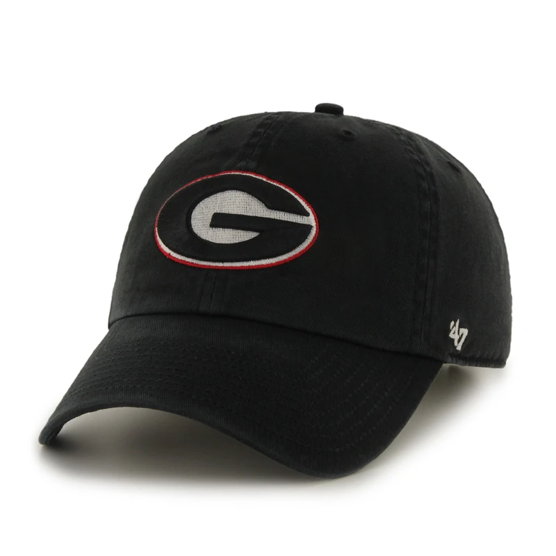 47 NCAA Georgia Bulldogs Clean Up Adjustable Hat, Black, One Size