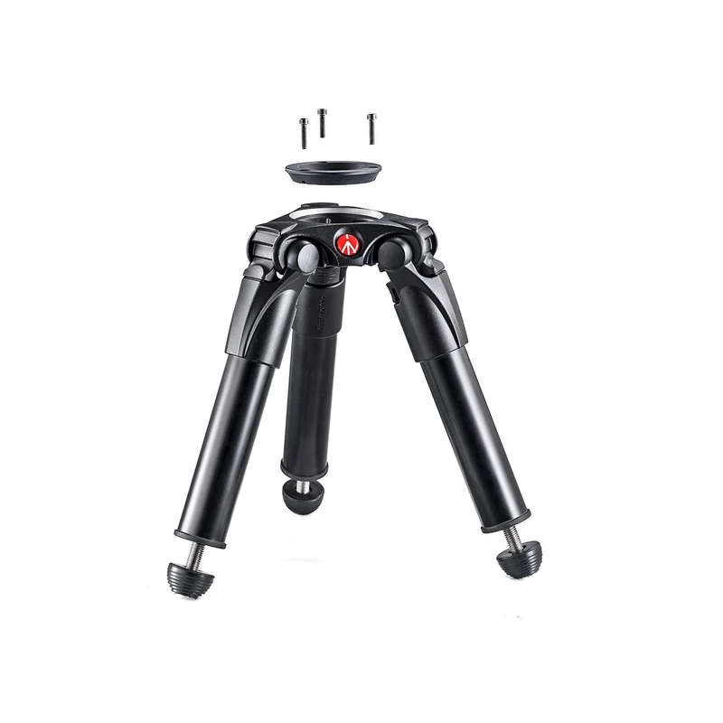 Manfrotto MVT535HH Hi-Hat 535 Aluminium Video Tripod with 75 mm Half Shell Includes Adaptor for 60 mm