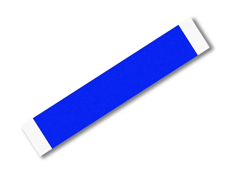 TapeCase 8905-7.25" x 1.25"-100 Blue Polyester/Silicone Adhesive Tape Converted from 3M 8905, Rectangles, 400 degrees F, 1.25" Length, 7.25" Width (Pack of 100)