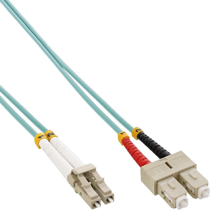 InLine LWL Duplex Cable LC/SC 50/125 µm OM3 7.5 M
