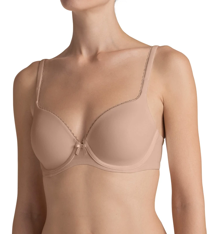 Triumph Women's ideally Soft T-Shirt Bra, Beige, 38C