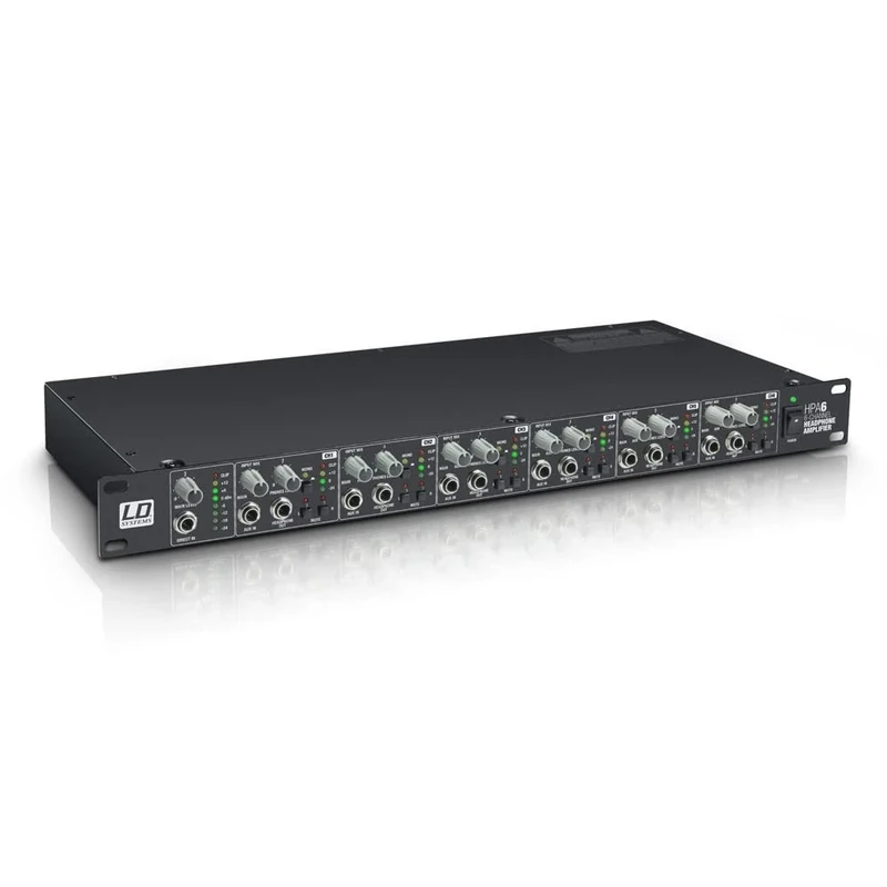 LD Systems HPA 6-19" Headphone Amplifier 6-Channel