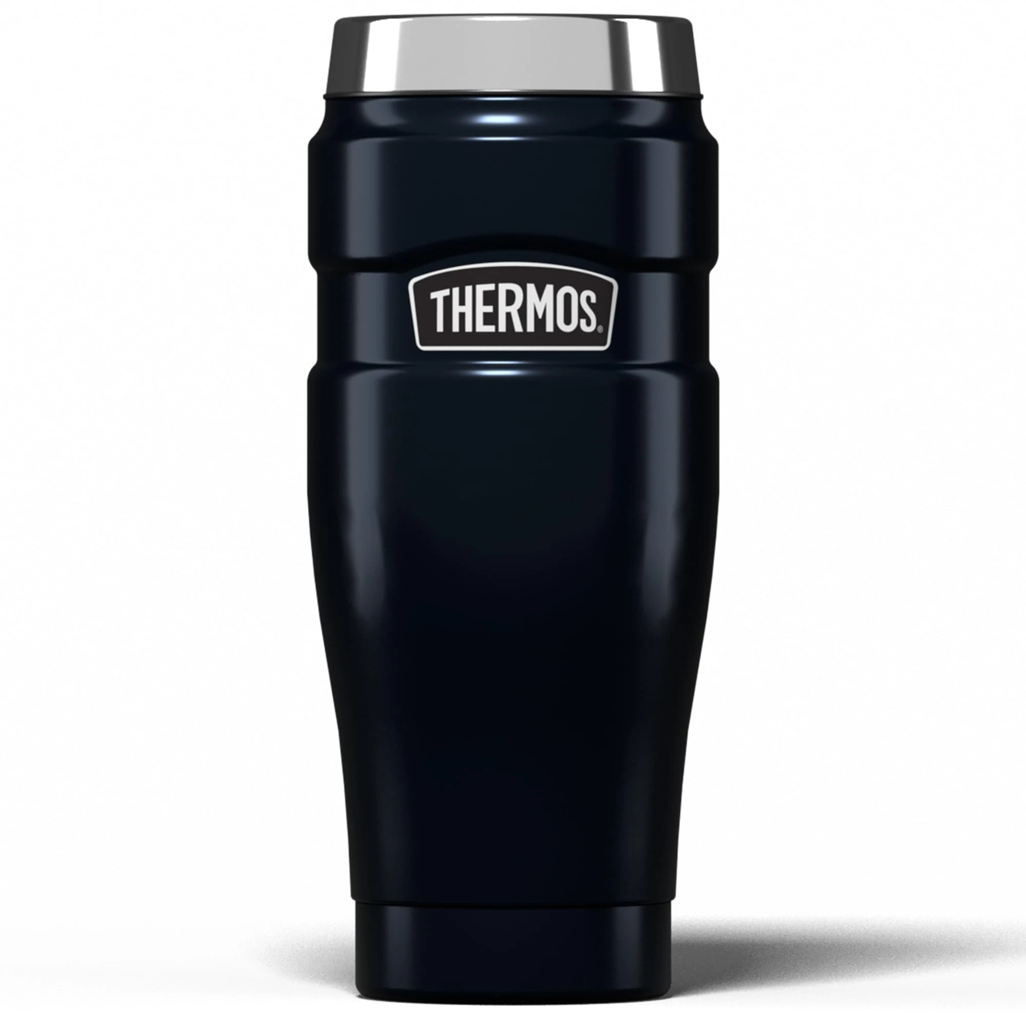Thermos Stainless King Travel Tumbler & Multi- Purpose Flask- 470ml Insulated Hot & Cold Water Bottle for Daily Commute & Weekend Adventures - Sleek Design in Midnight Blue, 5-Year Durability