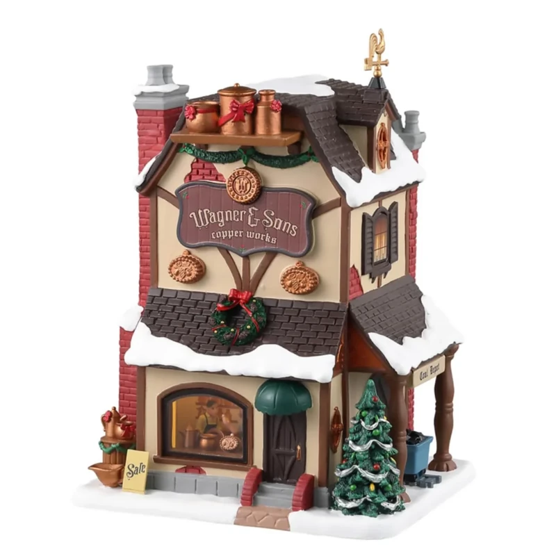 Lemax 35067 Caddington Village Lighted Building: Wagner & Sons Copper Works