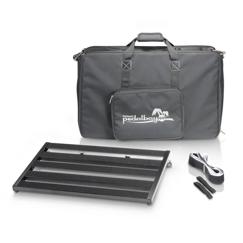 Palmer PEDALBAY® 60 L - Lightweight Variable Pedalboard with Protective Softcase, 60 cm