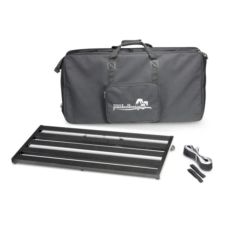 Palmer PEDALBAY® 80 - Lightweight Variable Pedalboard with Protective Softcase, 80 cm