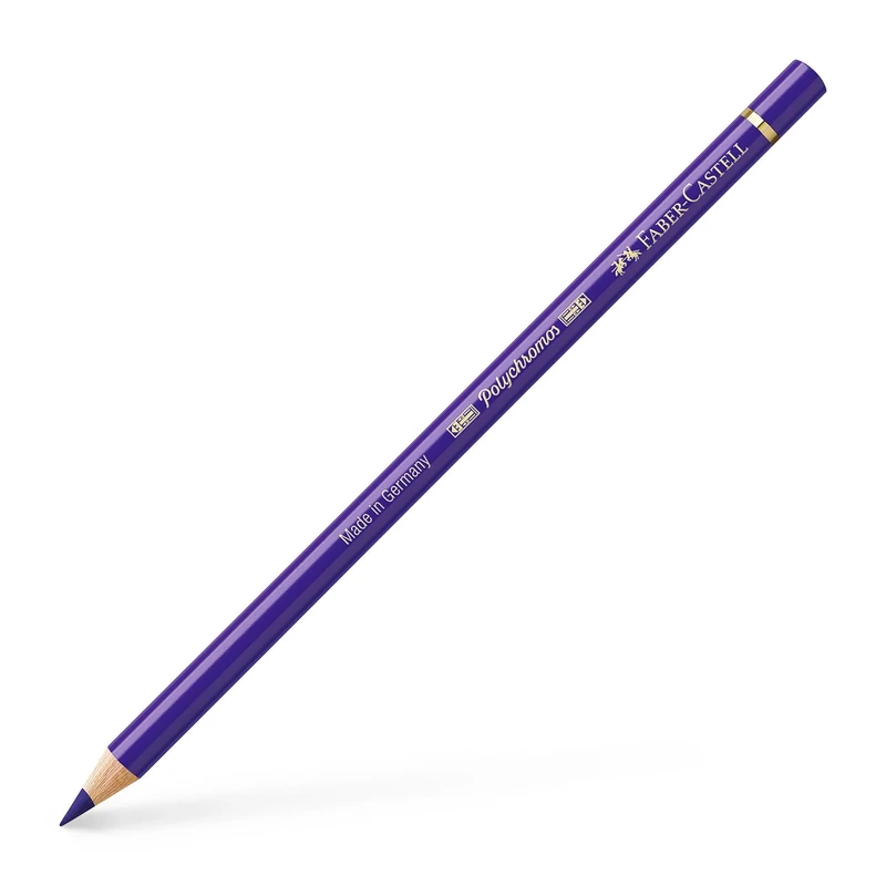 Faber-Castell Polychromos colour pencil 6pcs Box, 137 blue violet,Water-resistant and smudge-proof,Thick 3.8 mm lead