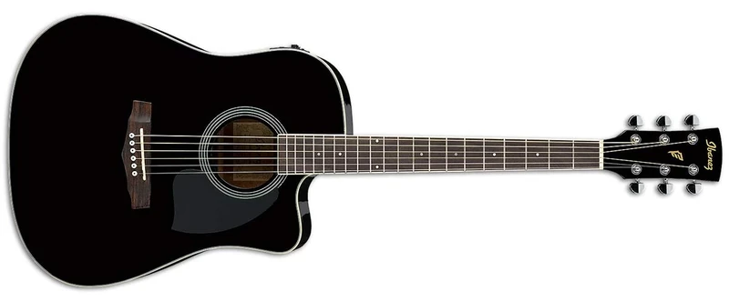 Ibanez PF15ECE-BK Black - Acoustic Guitar