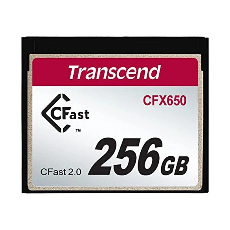 Transcend 256GB CFast 2.0 Memory Card CFX650 SATA III 6Gb/s, Up to 510/370 MB/s,MLC NAND Flash,designed for Professional Cinematography in High-Resolution, Full HD and 4K Video Recording-TS256GCFX650