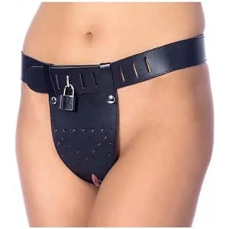 Leather Chastity Brief