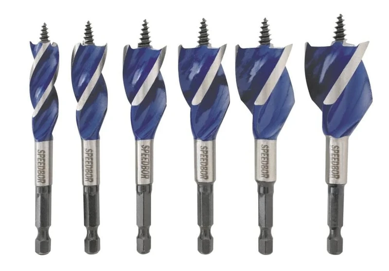 Irwin Tools IRWIN SPEEDBOR Drill Bit Set for Wood, 4-Inch, 6-Piece (1877239)