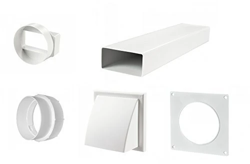 Manrose FLAT tumble dryer venting kit wall ducting ventilation fan kit 7207W