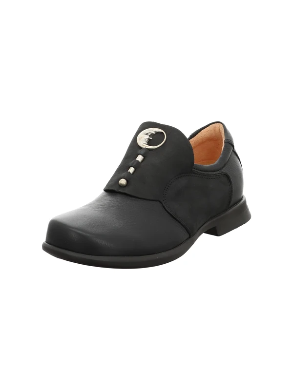 Think! Damen PENSA Leder Halbschuhe - Schwarz 0000