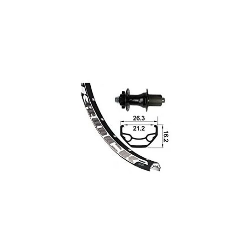 XLC H-Wheel 27.5 Inch XLC 6-Hole..sz TA 12 32L