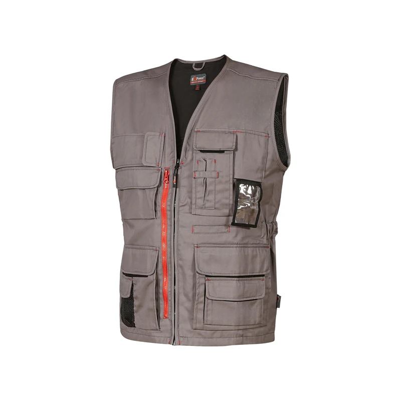 U-Power Unisex HY018SG-L HY018SG-L - HAPPY range vest model FUN Stone Gray Size L, Piedra Gris, L