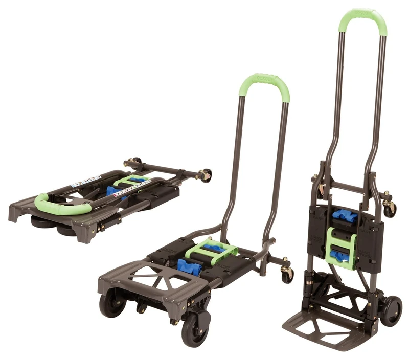 Cosco Shifter 135kg Multi Function Folding Handcart and Hand Truck (Green)