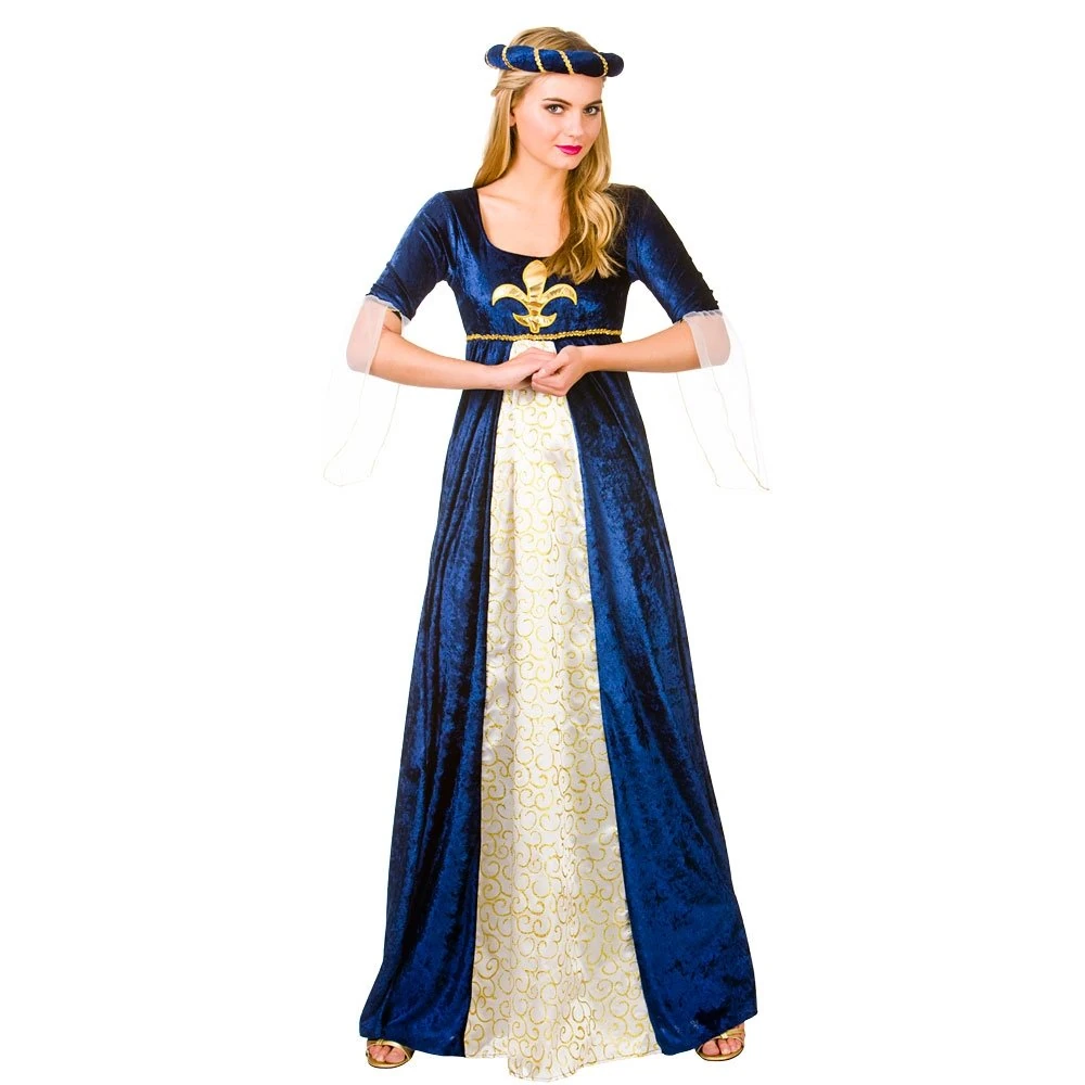 Adult Womens Medieval Maiden Fancy Dress Costume - Small (UK 10-12)