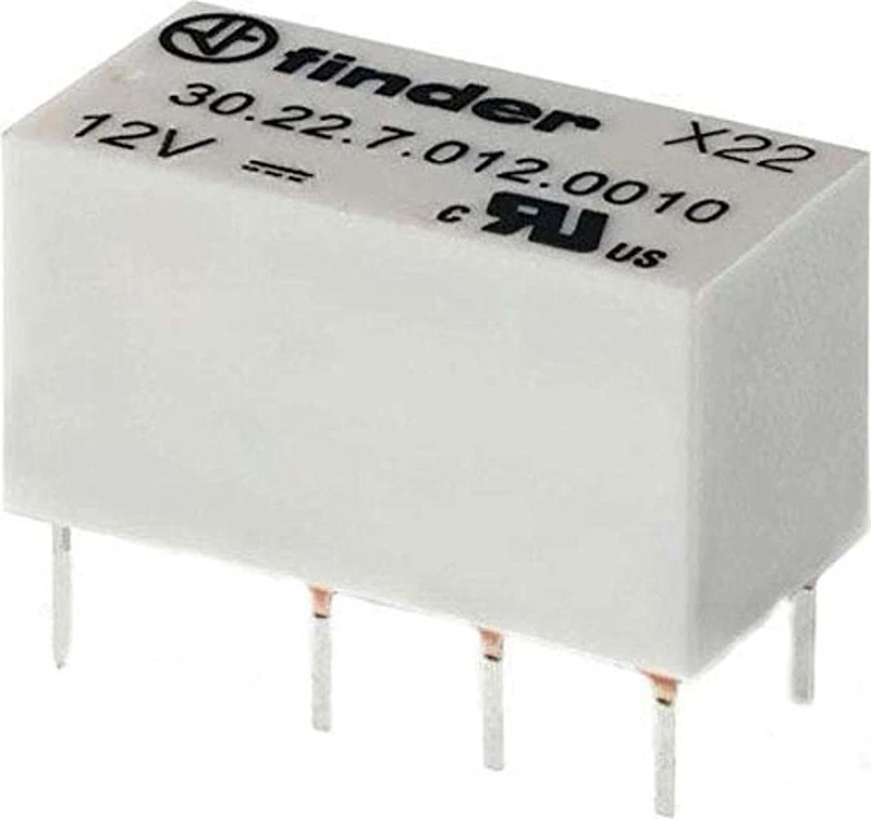 Finder 302270120010 2RT Sensitive Relay - 12 VDC 2 A Washable