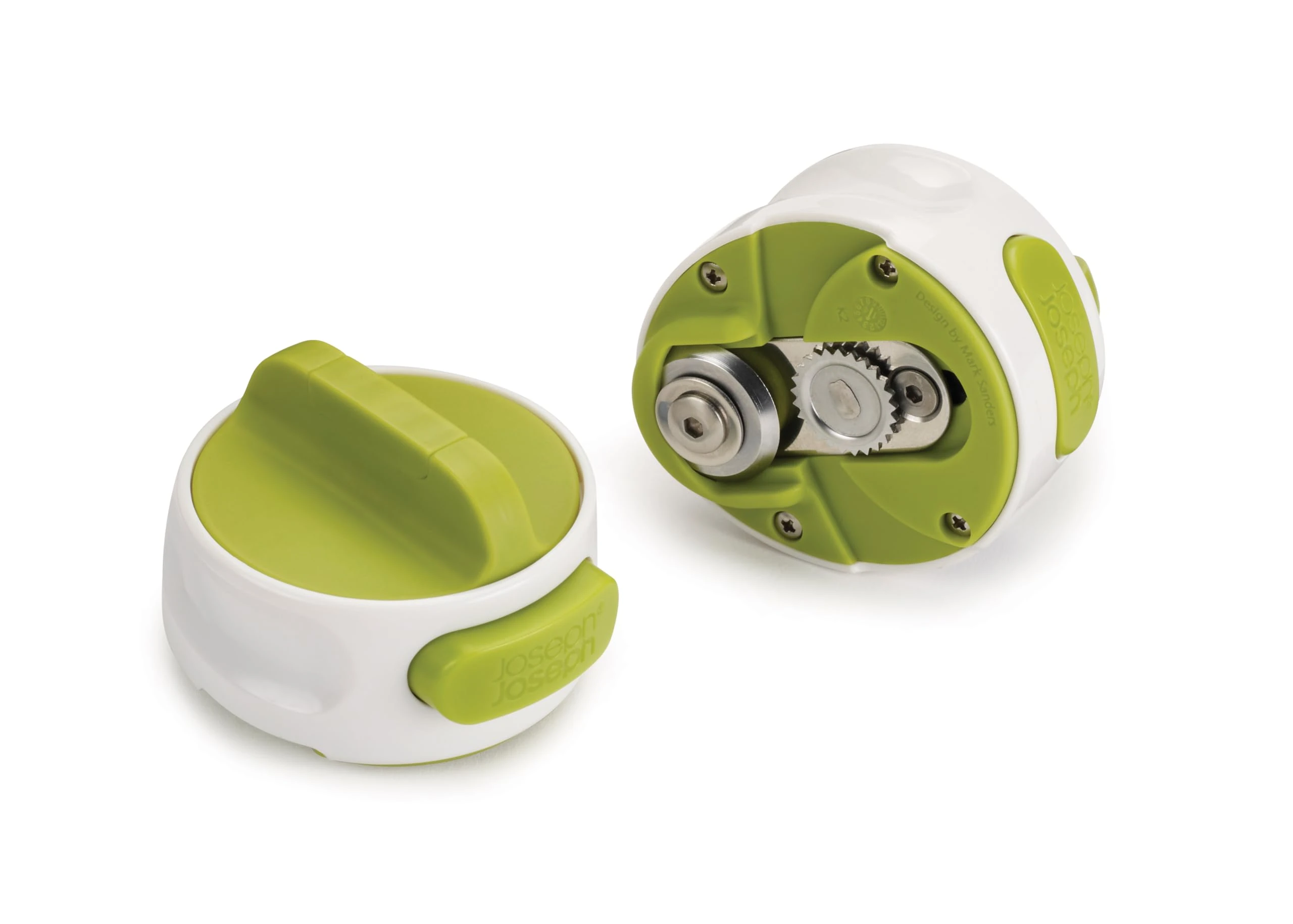 Joseph Joseph Can-Do Compact Can Opener, Tin Opener with automatic grip, White/Green, 36