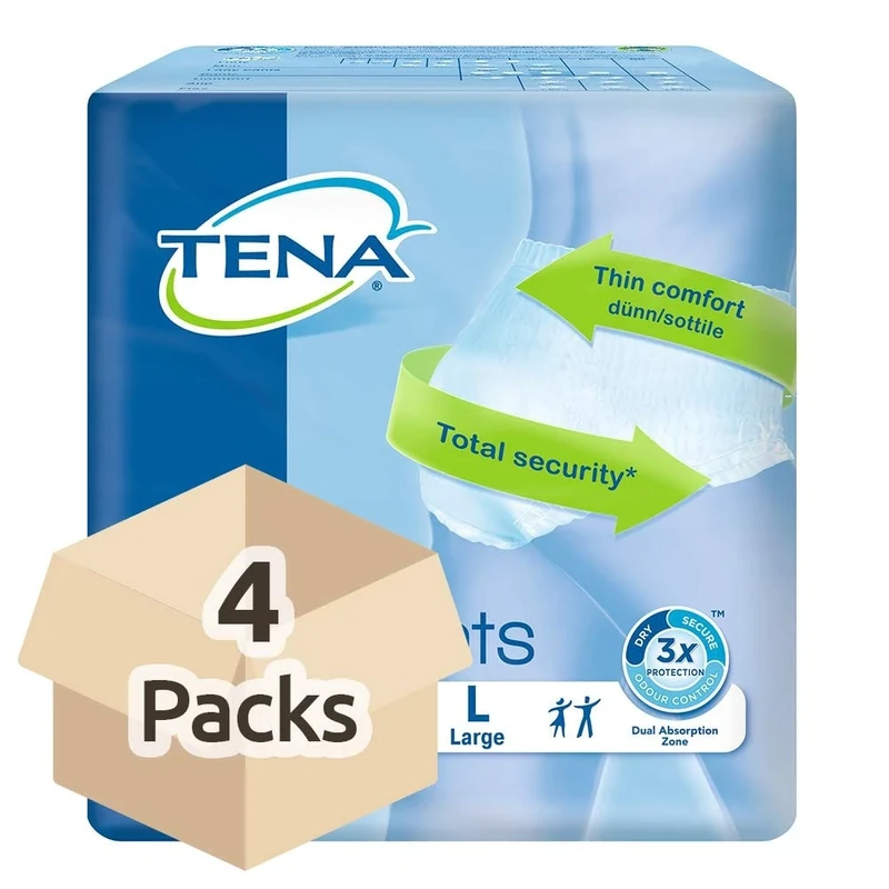 Tena Pants Plus Incontinence Pants - Large (4 Packs of 10)