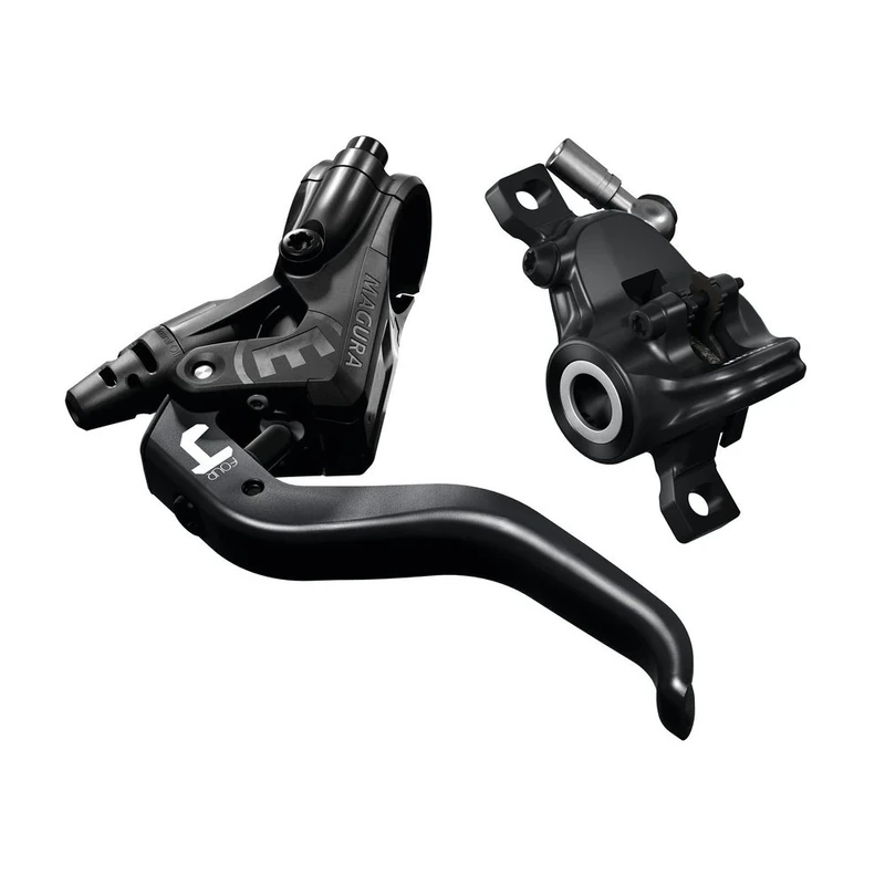 Magura 2700476 MT4 2-Finger Aluminium Lightweight Lever, Can Be Used Left/Right, 2.2 mm Cable Length, Single Brake, Includes Accessories (VE 1 Piece) Bicycle Brake, Black, One Size