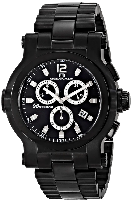 Oceanaut Men's OC0828 Baccara XL Analog Display Quartz Black Watch - Image 1
