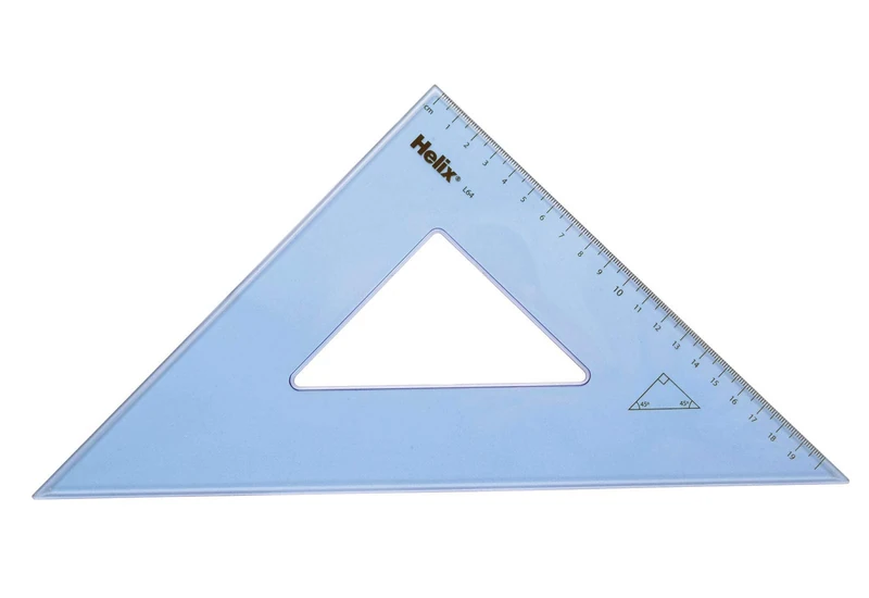 Helix 31cm 45 degree Set Square (Box of 25)