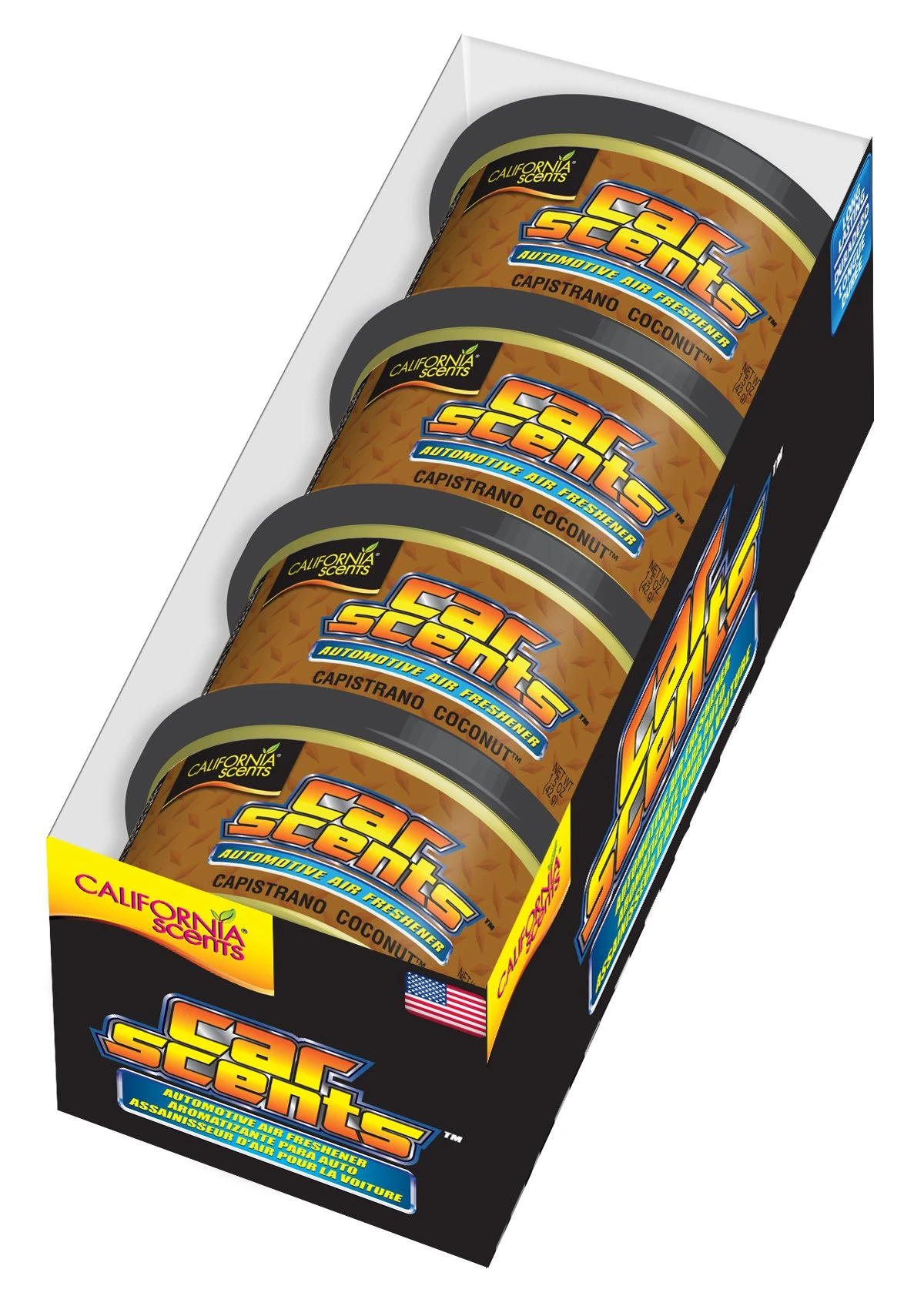 California Scents CCS-416TR Coconut Air Freshener, Set of 4