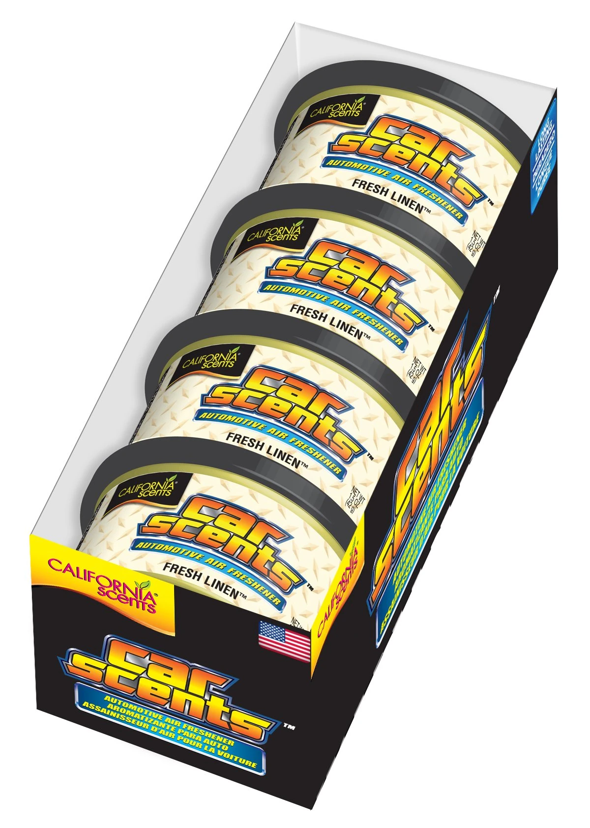 California Scents CCS-444TR Fresh Linen Air Freshener, Set of 4