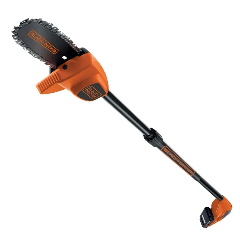 BLACK+DECKER Telescopic Hedge Pruner for Range up to 4 m/Suitable for Hard to Reach Branches/Quick Height Adjustment, Easy Storage / 18 V Telescopic Saw - GPC1820L20