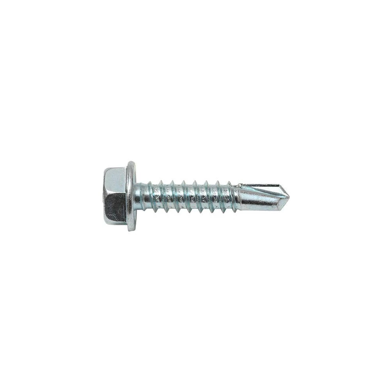 Self-drilling screws 6.3 mm 25 mm Hexagonal DIN 7504-K Galvanised steel 200 pcs. SWG - Image 1