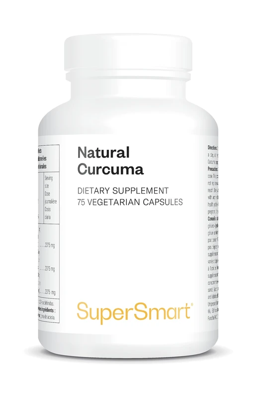 Natural Curcuma - Powerful Antioxidant - Supports Joint Health & Immunity - Standardized to 70% Curcuminoids - High Absorption - Vegan - Gluten-Free - SuperSmart