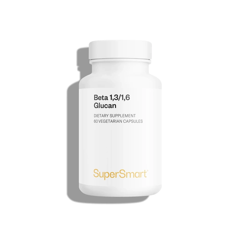 Beta 1,3/1,6 Glucan – Immune System Support – Helps Boost Vitality – Supports Normal Cholesterol Levels – Vegan – SuperSmart