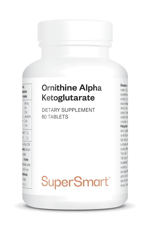 Ornithine Alpha Ketoglutarate (OKG) - Supports Growth Hormone Production - Contributes to Protein Synthesis & Muscle Mass Development - Vegan - SuperSmart - Image 1