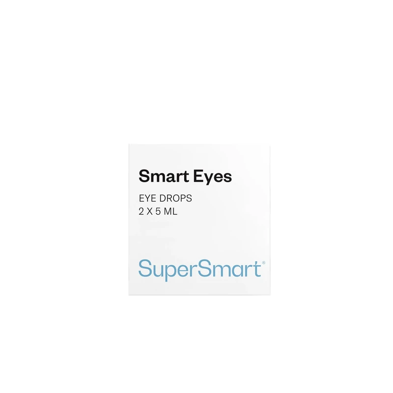 Supersmart - Smart Eyes™ - Eye Drops with 1% N-Acetyl-L-carnosine - Helps to Prevent Dry Eye, Irritation and Cataracts | Non-GMO & Gluten Free - 2 Containers of 5 ml