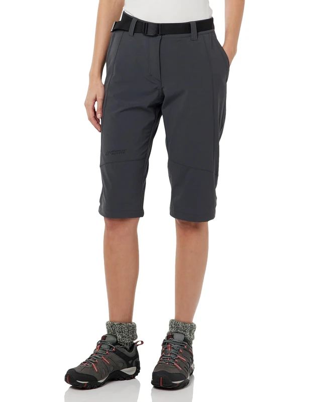 Maier Sports Kluane, Women's short hiking trousers, Water-repellent outdoor trousers for trekking and hiking, PFC-free, mSTRETCH pro 4 & dryprotec