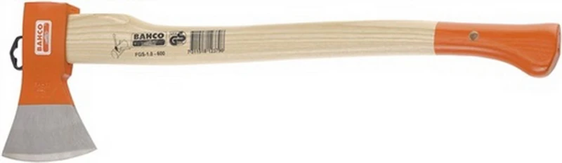 Bahco FGS-1.0-600 Felling Axe with Wood Handle, Multi-Colour, 1.500 g