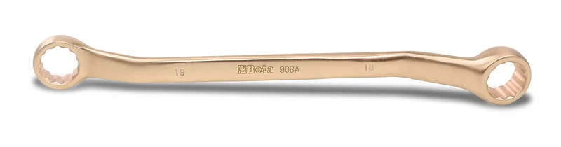 Beta 900818 Model 90 BA20X22 Sparkproof Double Ended Offset Ring Spanner, 20mm x 22mm